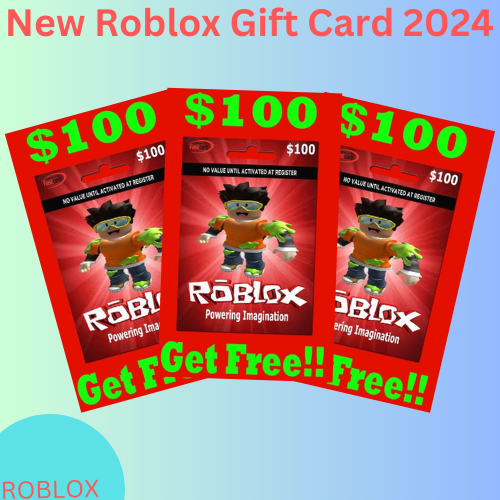 New Easy Earn Robux card Gift Card-2024